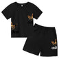 Kids Casual O-neck T-shirt and Pants Set