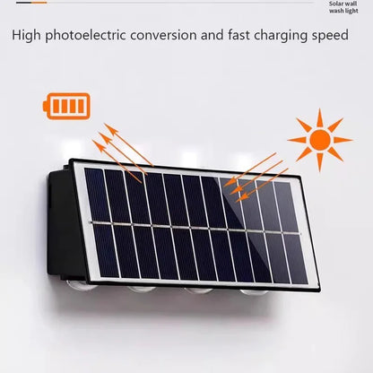 Solar Wall Lamp Waterproof Outdoor Garden Light