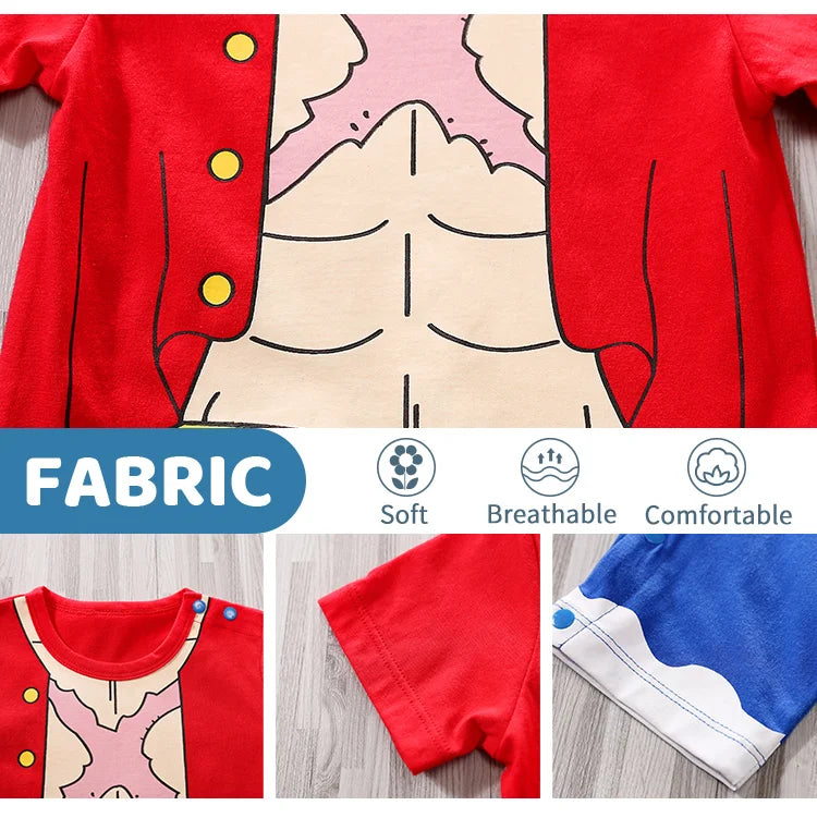 Cotton Anime Role Play Baby Jumpsuit for Summer