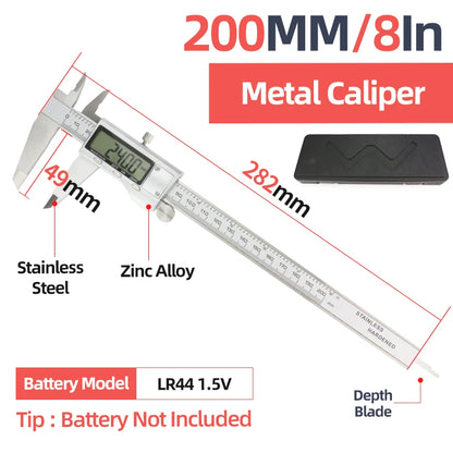Digital Caliper Stainless Steel Thickness Gauge