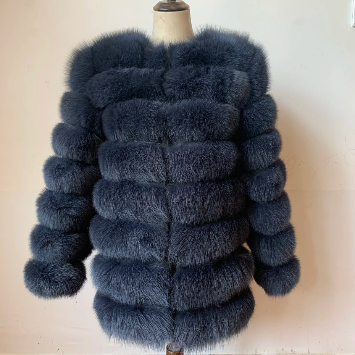4in1 Real Fox Fur Coat for Women