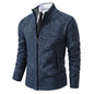 Men's Fleece Zipper Cardigan Casual Sports Coat