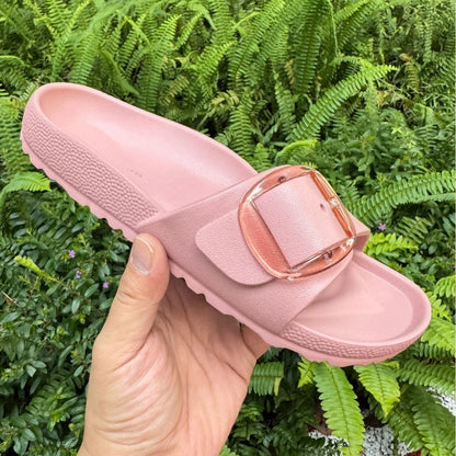 EVA Flat Sandals with One Strap for Women