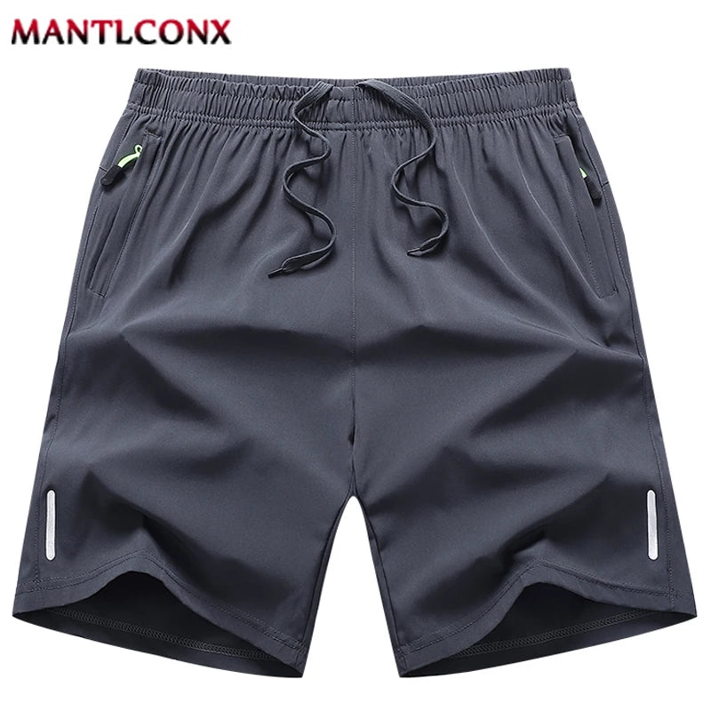 Men's Casual Running Shorts Black Gray Polyester