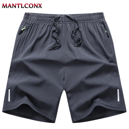 Men's Casual Running Shorts Black Gray Polyester