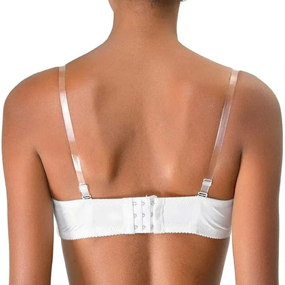 Women Transparent Elastic Bra Straps Adjustable Silicone