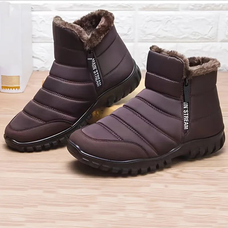 Men's Winter Zipper Snow Ankle Boots