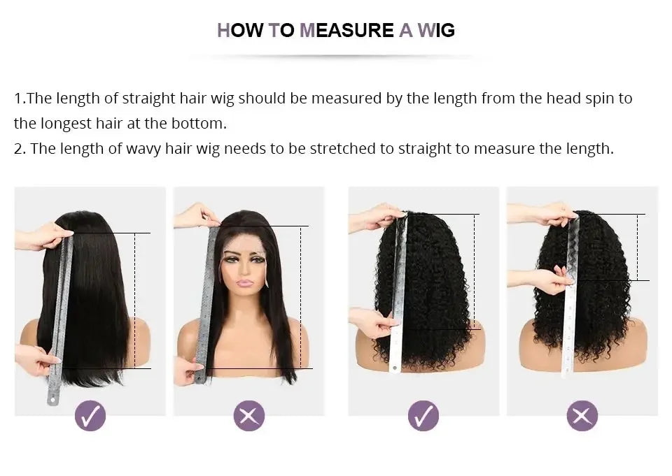 Deep Wave Lace Front Wig 13x6 Human Hair 250 Density