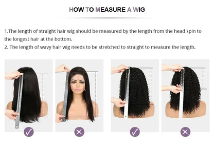 Deep Wave Lace Front Wig 13x6 Human Hair 250 Density
