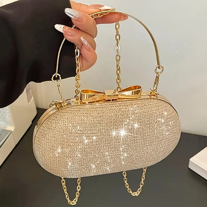 Luxury Sequined Hand-held Dinner Bag for Weddings
