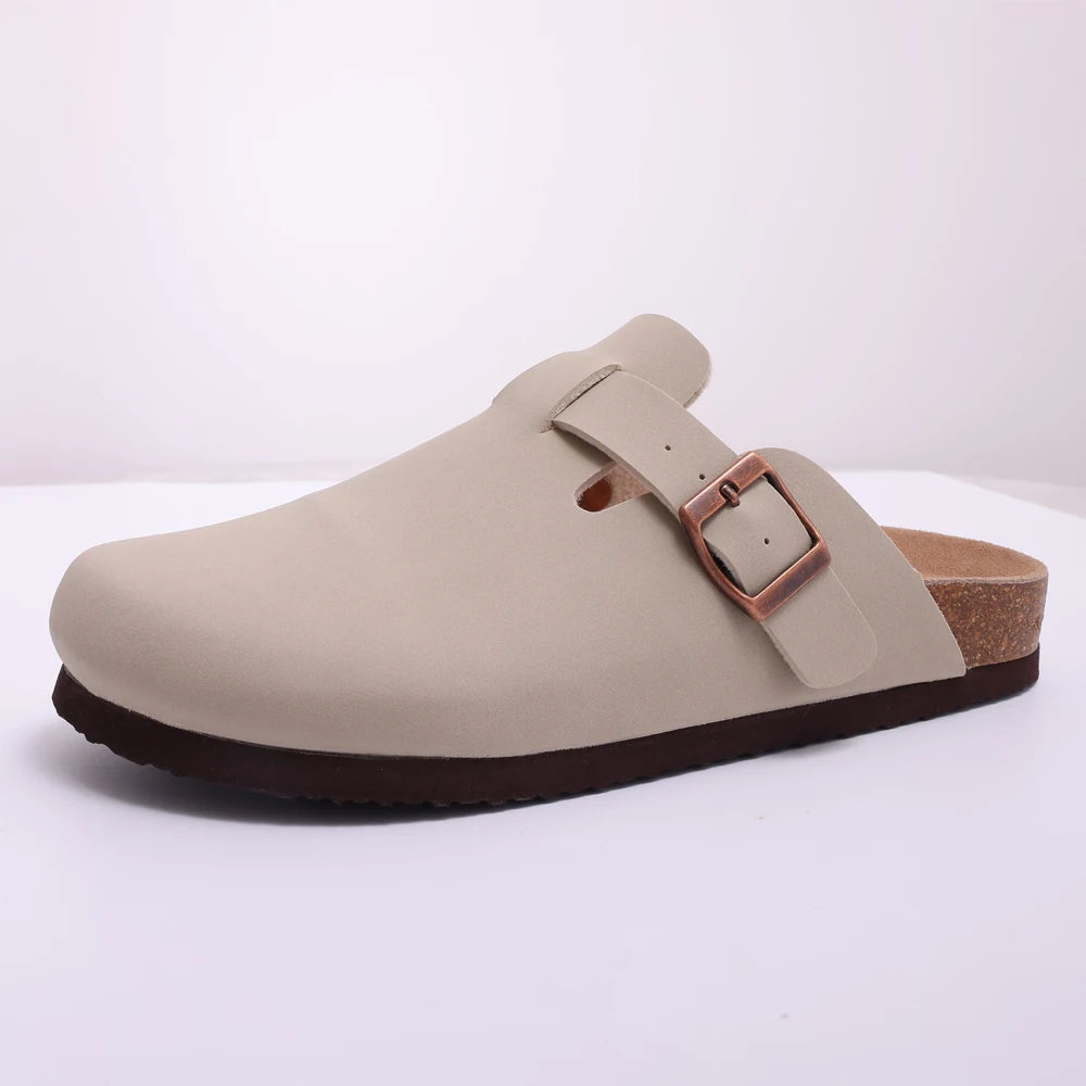 Shevalues Suede Clogs for Women Summer Mules with Arch Support