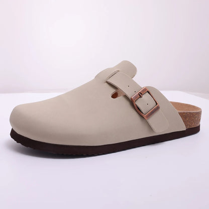 Shevalues Suede Clogs for Women Summer Mules with Arch Support