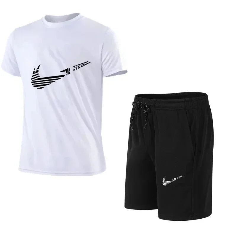 Men's Summer Casual Polyester Tracksuit Set