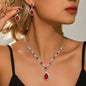 Water Drop Necklace and Earrings Set for Women