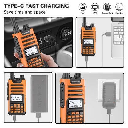 BaoFeng M-13 PRO V2 High Power Multi Band Walkie Talkie