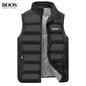 Men's Warm Embroidery Vest for Autumn and Winter