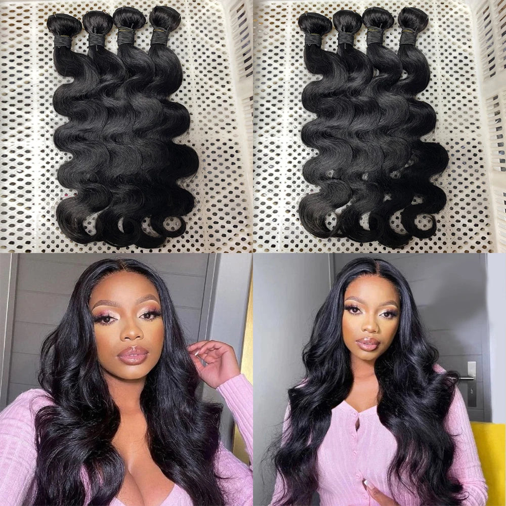 24 Inch Body Wave Brazilian Raw Hair Bundles
