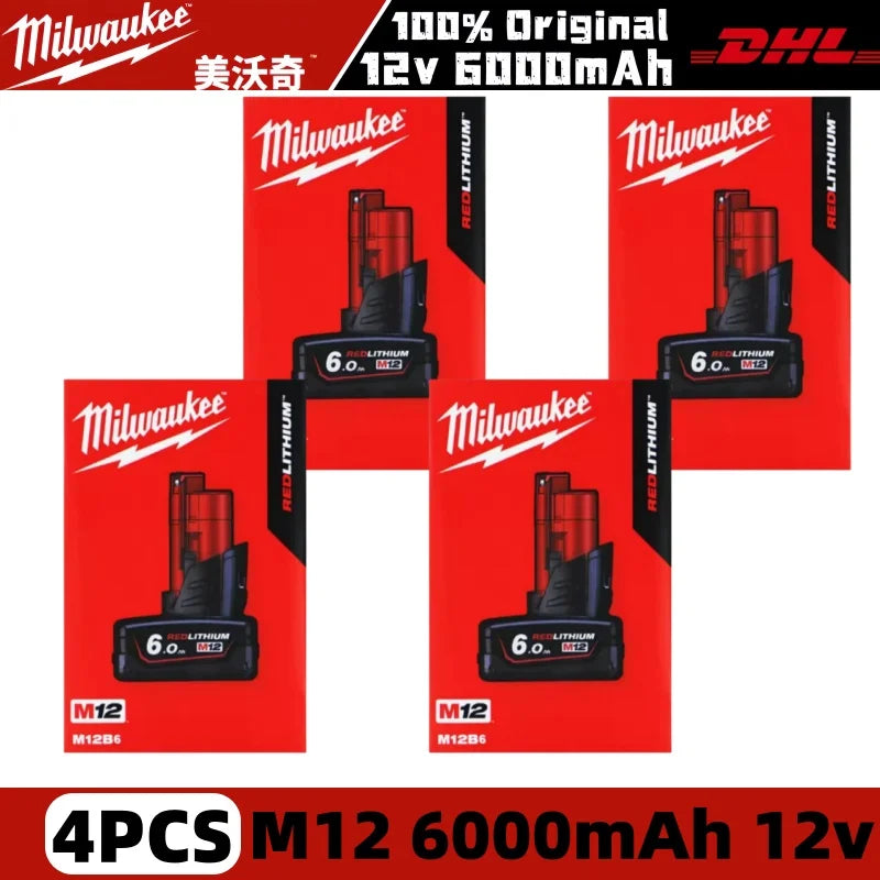 Milwaukee 12V 6.0Ah Rechargeable Battery for M12 Tools