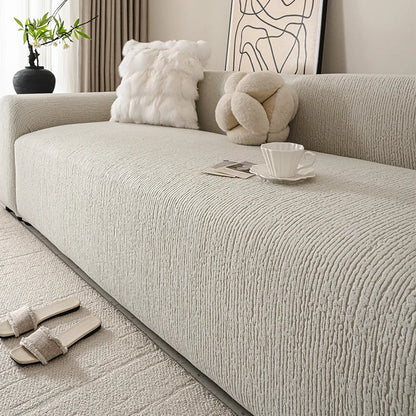 Jacquard Sofa Cover Thick Elastic for L-Shaped Sofa