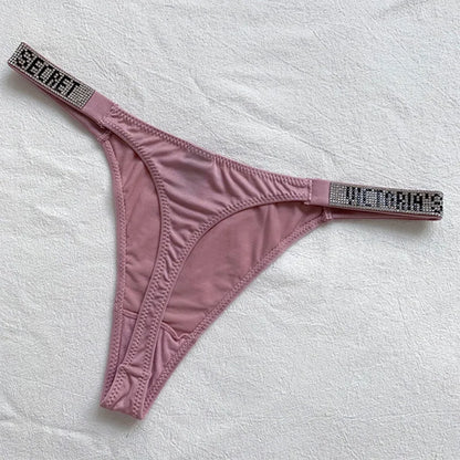 Sexy Pink Tencel Lingerie Bra and Brief Set