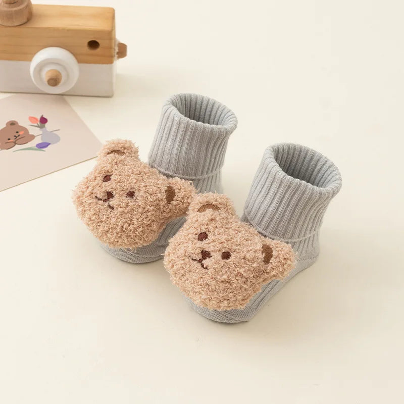 Cute Cartoon Bear Cotton Baby Socks for Toddlers