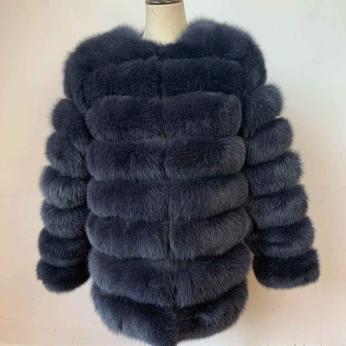 4in1 Real Fox Fur Coat for Women