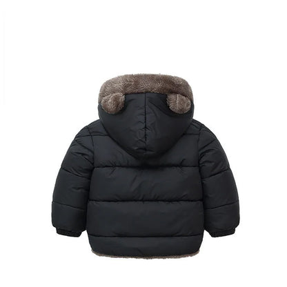 Thick Winter Jacket for Kids Hooded Cotton Outerwear