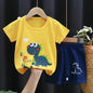 Cartoon Printed Cotton Toddler Tracksuit Set