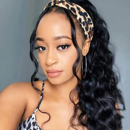 18 Inch Straight Headband Wig Brazilian Virgin Hair