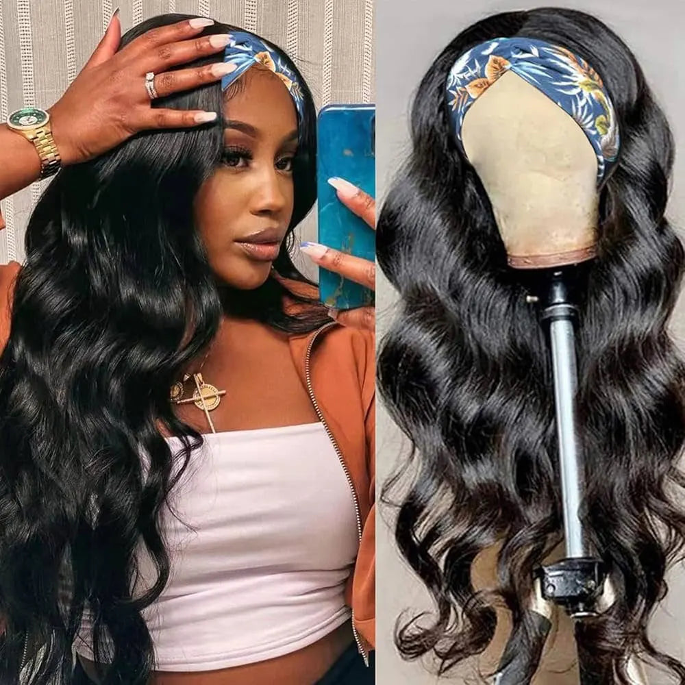 Jerry Curly Half Wig Human Hair Black Seamless Clip In