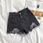 High Waist Ripped Denim Shorts for Women Summer Casual