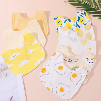 Soft Cotton Baby Bibs Burp Cloths Set U Shape