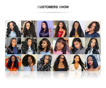 Deep Wave Lace Front Wig 13x6 Human Hair 250 Density
