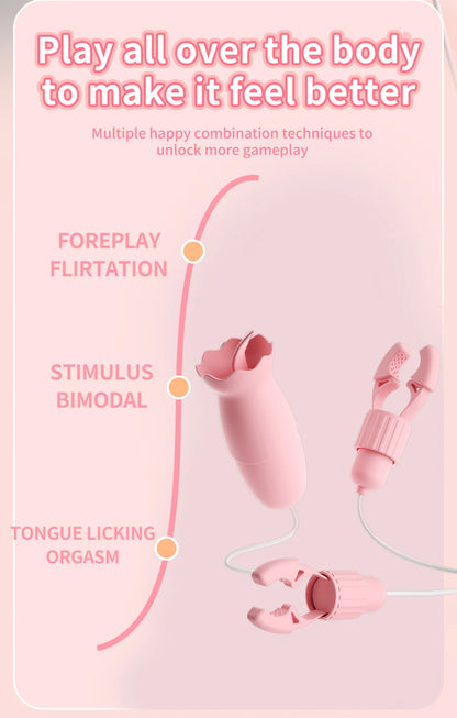 Vibrating Nipple Clamps for Women