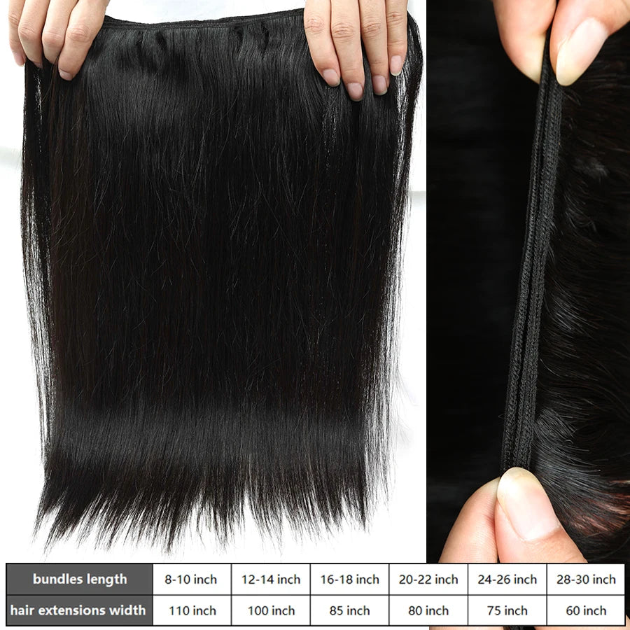 26 Inch Brazilian Raw Human Hair Weave Bundles