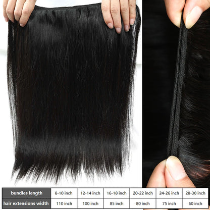 26 Inch Brazilian Raw Human Hair Weave Bundles