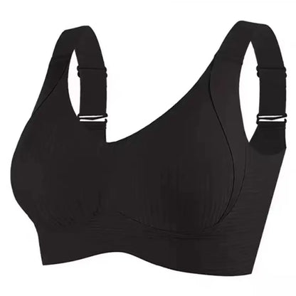 Traceless Women's Bra, Wire-Free, Polyester, Large Size