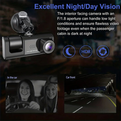 1080P Dash Cam with IR Night Vision and Loop Recording