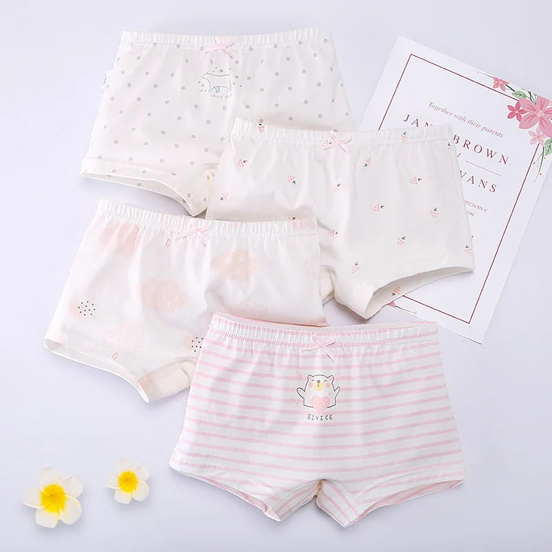 Children's Cotton Boxer Briefs for Girls