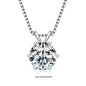 Moissanite Pendant Necklace 925 Sterling Silver Women