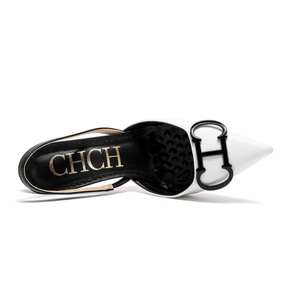 CHCH Women's Closed Toe Strappy Heels for Weddings