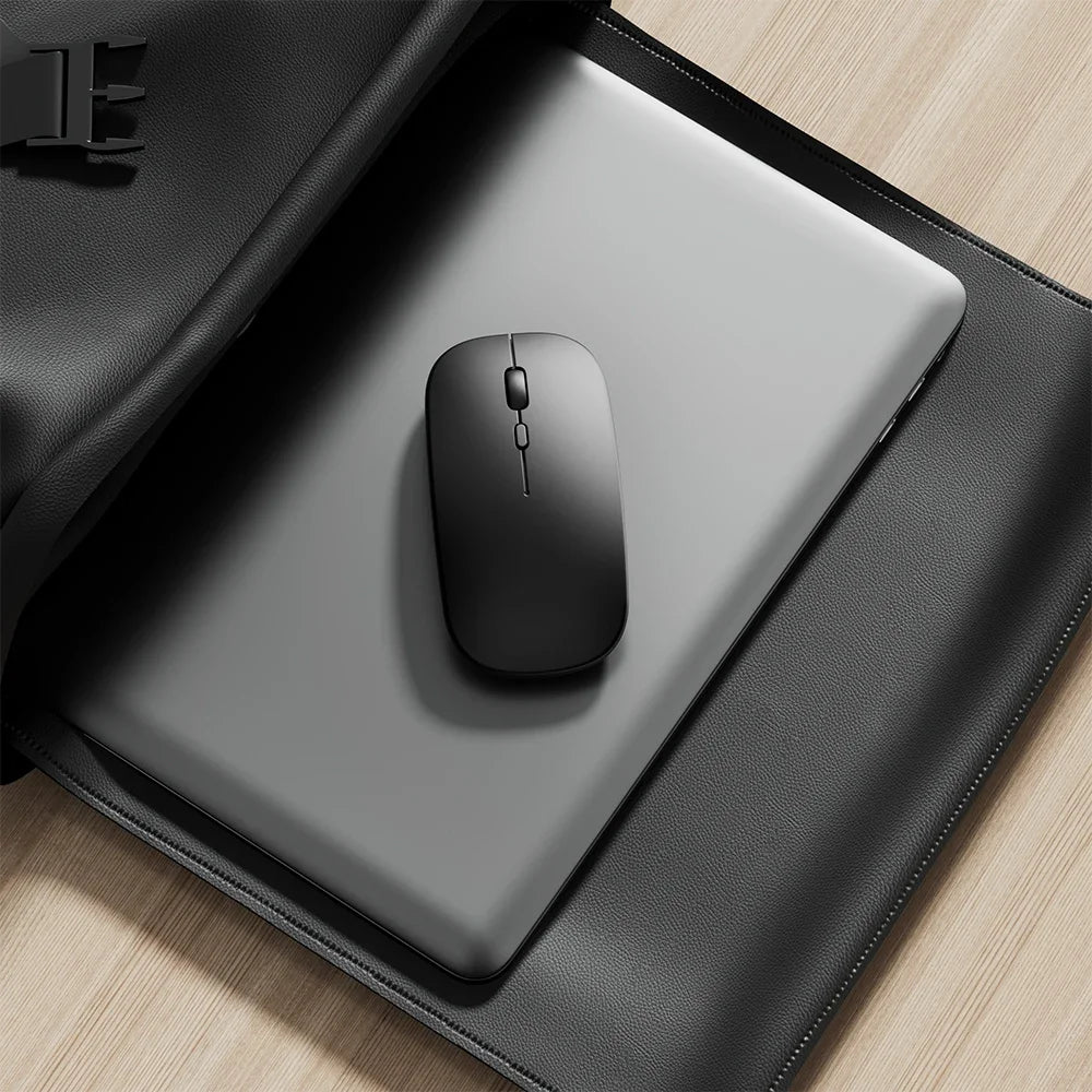 Rechargeable Wireless Mouse Dual Modes for PC and Laptop