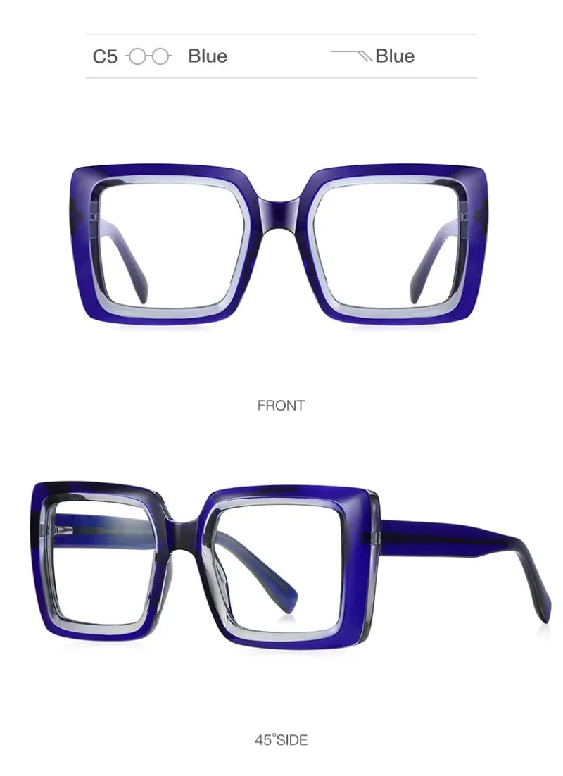 Trendy Square Large Frame Reading Glasses for Women