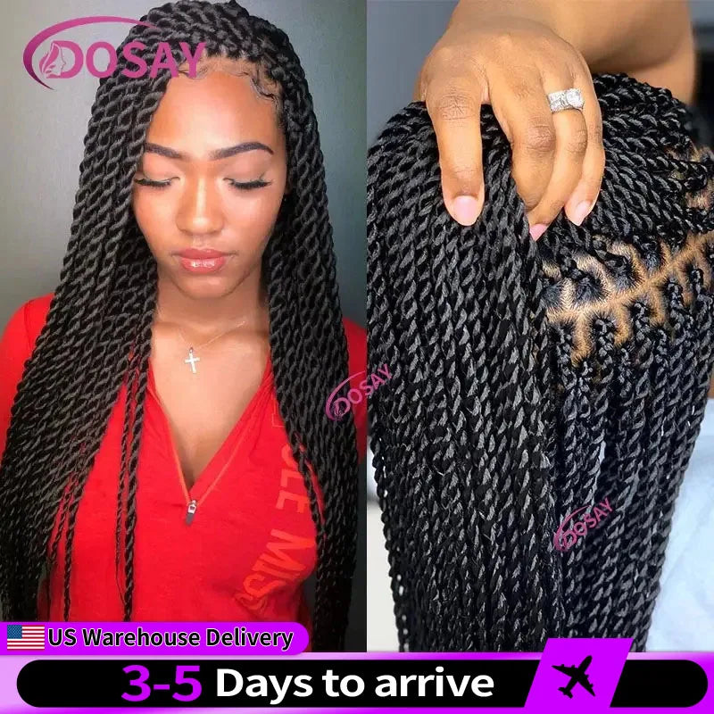 Twist Braided Lace Front Wig Synthetic Full Lace Wig
