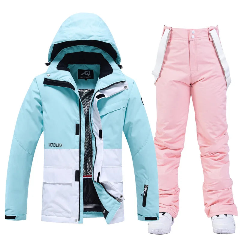 Unisex Winter Snow Ski Suit Jacket and Pants Set