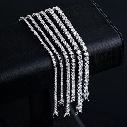 Moissanite Tennis Bracelet 925 Sterling Silver 18K Gold