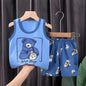 Children's Cotton Vest Set with Shorts for Summer