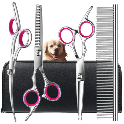 Pet Grooming Scissors Set – 4 Pieces