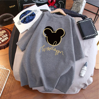 Short Sleeve O-Neck Maternity Cotton Nursing Tee