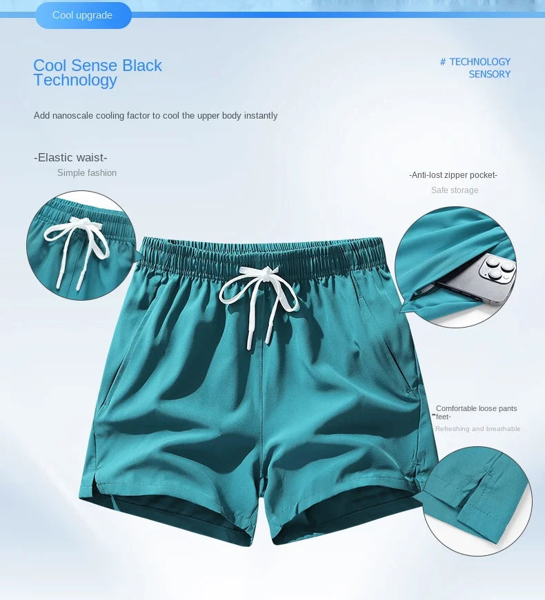 Men's Quick Dry Polyester Running Shorts